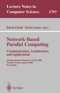 Cover: Network-Based Parallel Computing - Communication, Architecture, and Applications - Springer