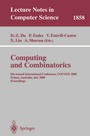 Cover: Computing and Combinatorics - Springer