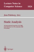 Cover: Static Analysis - Springer