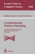 Cover: Combinatorial Pattern Matching - Springer