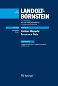 Cover: Chemical Shifts and Coupling Constants for Silicon-29 - Springer