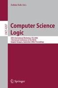 Cover: Computer Science Logic - Springer