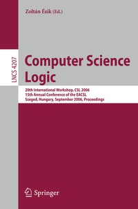 Enlarge image Cover: Computer Science Logic - Springer