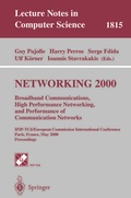 Cover: NETWORKING 2000. Broadband Communications, High Performance Networking, and Performance of Communication Networks - Springer