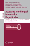 Cover: Accessing Multilingual Information Repositories - Springer