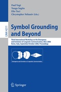 Cover: Symbol Grounding and Beyond - Springer