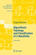 Cover: Algorithmic Topology and Classification of 3-Manifolds - Springer