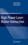 Cover: High Power Laser-Matter Interaction - Springer