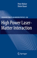 Cover: High Power Laser-Matter Interaction - Springer