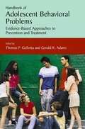 Cover: Handbook of Adolescent Behavioral Problems - Springer