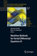 Cover: Meshfree Methods for Partial Differential Equations III - Springer