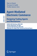 Cover: Agent-Mediated Electronic Commerce. Designing Trading Agents and Mechanisms - Springer