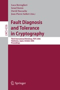 Cover: Fault Diagnosis and Tolerance in Cryptography - Springer