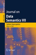Cover: Journal on Data Semantics VII - Springer