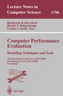 Cover: Computer Performance Evaluation. Modelling Techniques and Tools - Springer