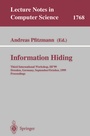 Cover: Information Hiding - Springer