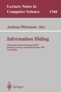 Cover: Information Hiding - Springer