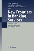 Cover: New Frontiers in Banking Services - Springer