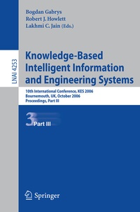 Enlarge image Cover: Knowledge-Based Intelligent Information and Engineering Systems - Springer