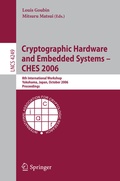 Cover: Cryptographic Hardware and Embedded Systems - CHES 2006 - Springer