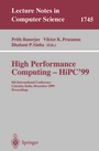 Cover: High Performance Computing - HiPC'99 - Springer
