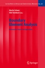 Cover: Boundary Element Analysis - Springer