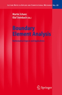 Enlarge image Cover: Boundary Element Analysis - Springer