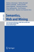 Cover: Semantics, Web and Mining - Springer