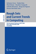 Cover: Rough Sets and Current Trends in Computing - Springer