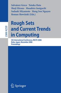 Enlarge image Cover: Rough Sets and Current Trends in Computing - Springer