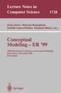 Cover: Conceptual Modeling ER'99 - Springer
