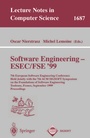 Cover: Software Engineering - ESEC/FSE '99 - Springer