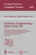 Cover: Software Engineering - ESEC/FSE '99 - Springer