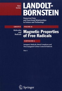 Abbildung von: Inorganic Radicals, Metal Complexes and Nonconjugated Carbon Centered Radicals - Springer