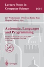 Cover: Automata, Languages and Programming - Springer