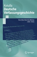 Cover: Deutsche Verfassungsgeschichte - Springer