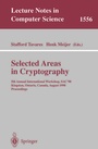 Cover: Selected Areas in Cryptography - Springer