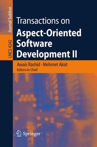 Enlarge image Cover: Transactions on Aspect-Oriented Software Development II - Springer