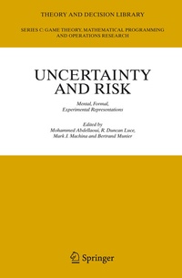 Enlarge image Cover: Uncertainty and Risk - Springer