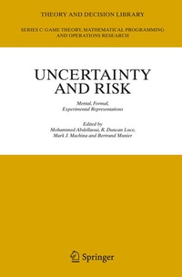 Enlarge image Cover: Uncertainty and Risk - Springer