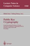 Cover: Public Key Cryptography - Springer
