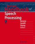 Cover: Springer Handbook of Speech Processing - Springer