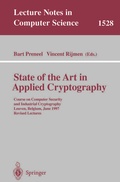 Cover: State of the Art in Applied Cryptography - Springer