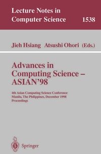 Enlarge image Cover: Advances in Computing Science - ASIAN'98 - Springer