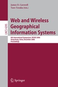 Cover: Web and Wireless Geographical Information Systems - Springer