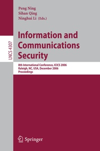 Enlarge image Cover: Information and Communications Security - Springer