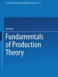 Cover: Fundamentals of Production Theory - Springer