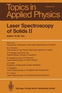 Cover: Laser Spectroscopy of Solids II - Springer