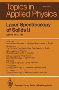 Enlarge image Cover: Laser Spectroscopy of Solids II - Springer