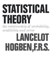 Enlarge image Cover: Statistical Theory - WW Norton & Co